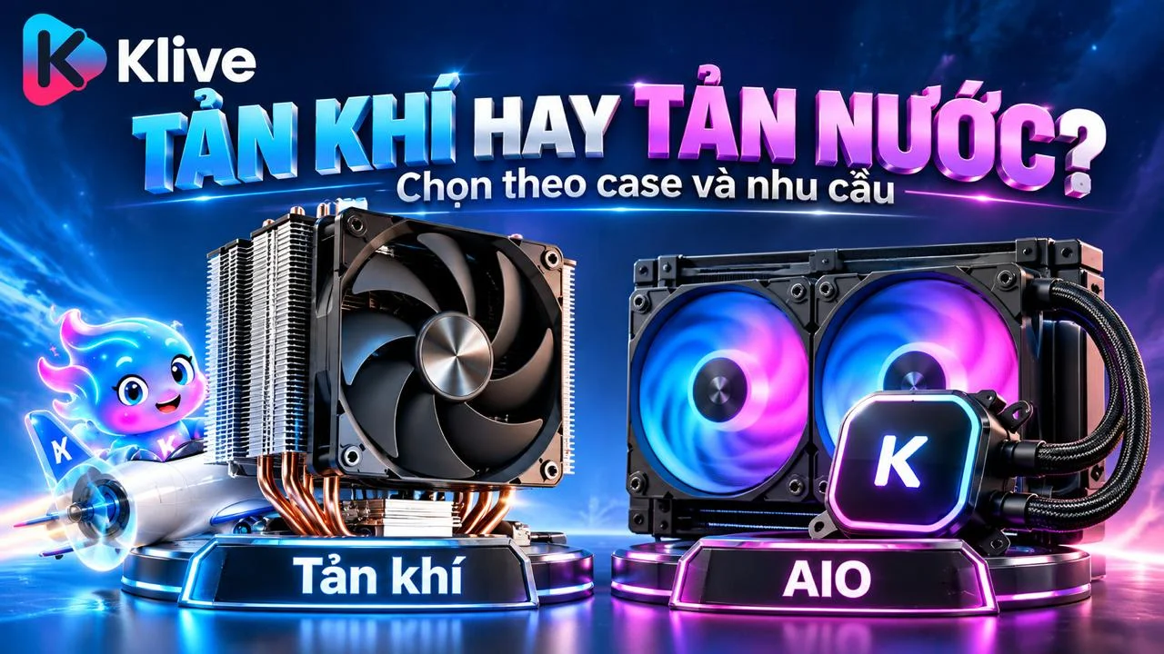 Tản nhiệt nước và tản nhiệt khí: loại nào phù hợp hơn cho PC gaming?