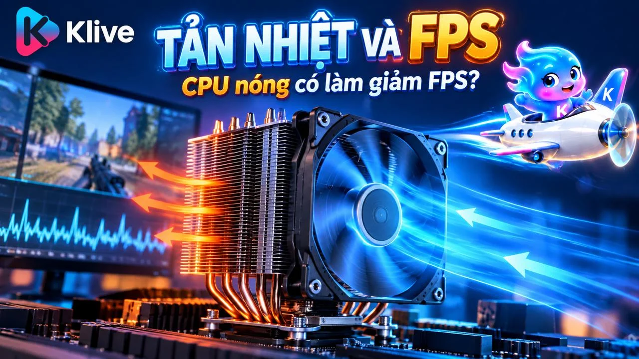 Vì sao tản nhiệt quan trọng với PC gaming? Nhiệt độ CPU có ảnh hưởng đến FPS không?