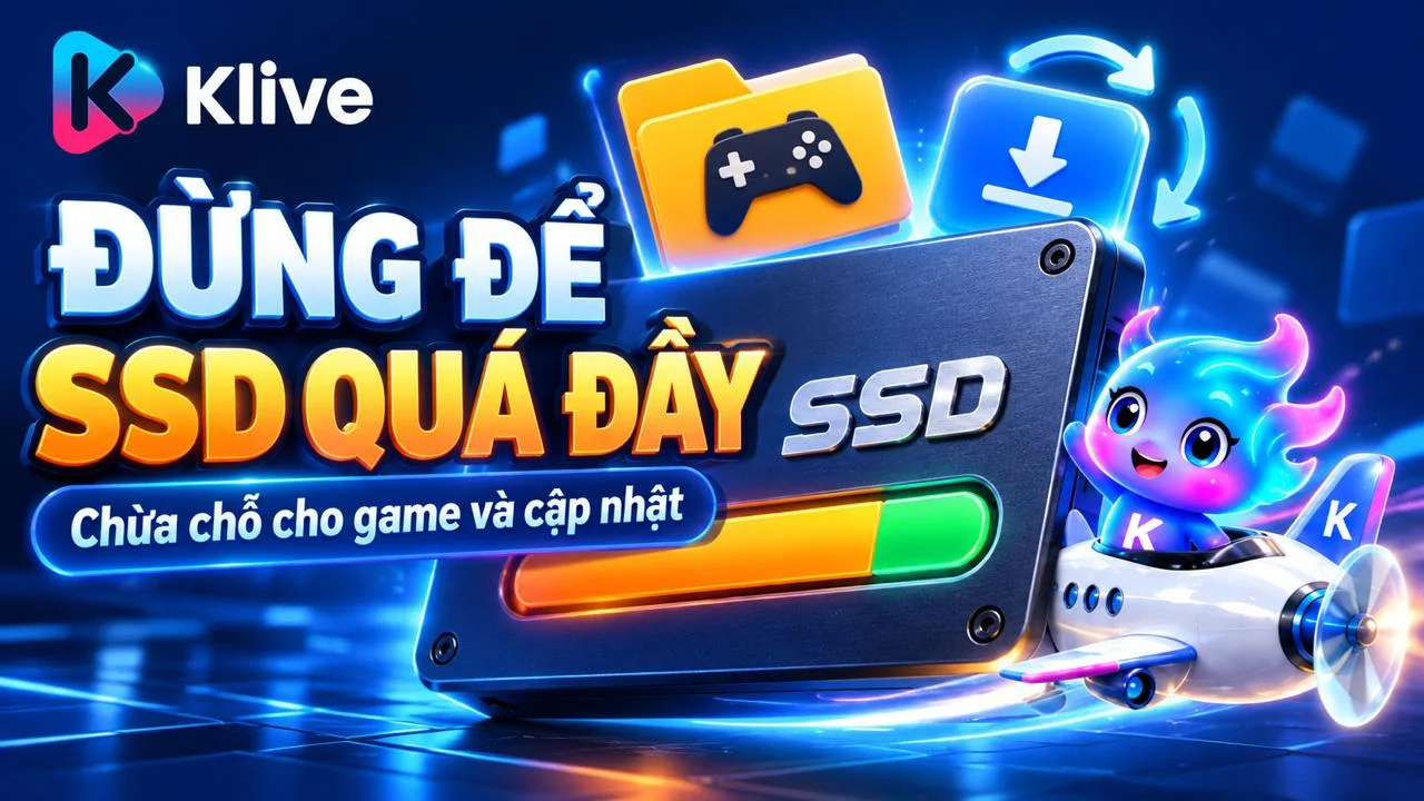 Vì sao không nên để ổ SSD của PC gaming quá đầy? Điều này có ảnh hưởng hiệu năng không?